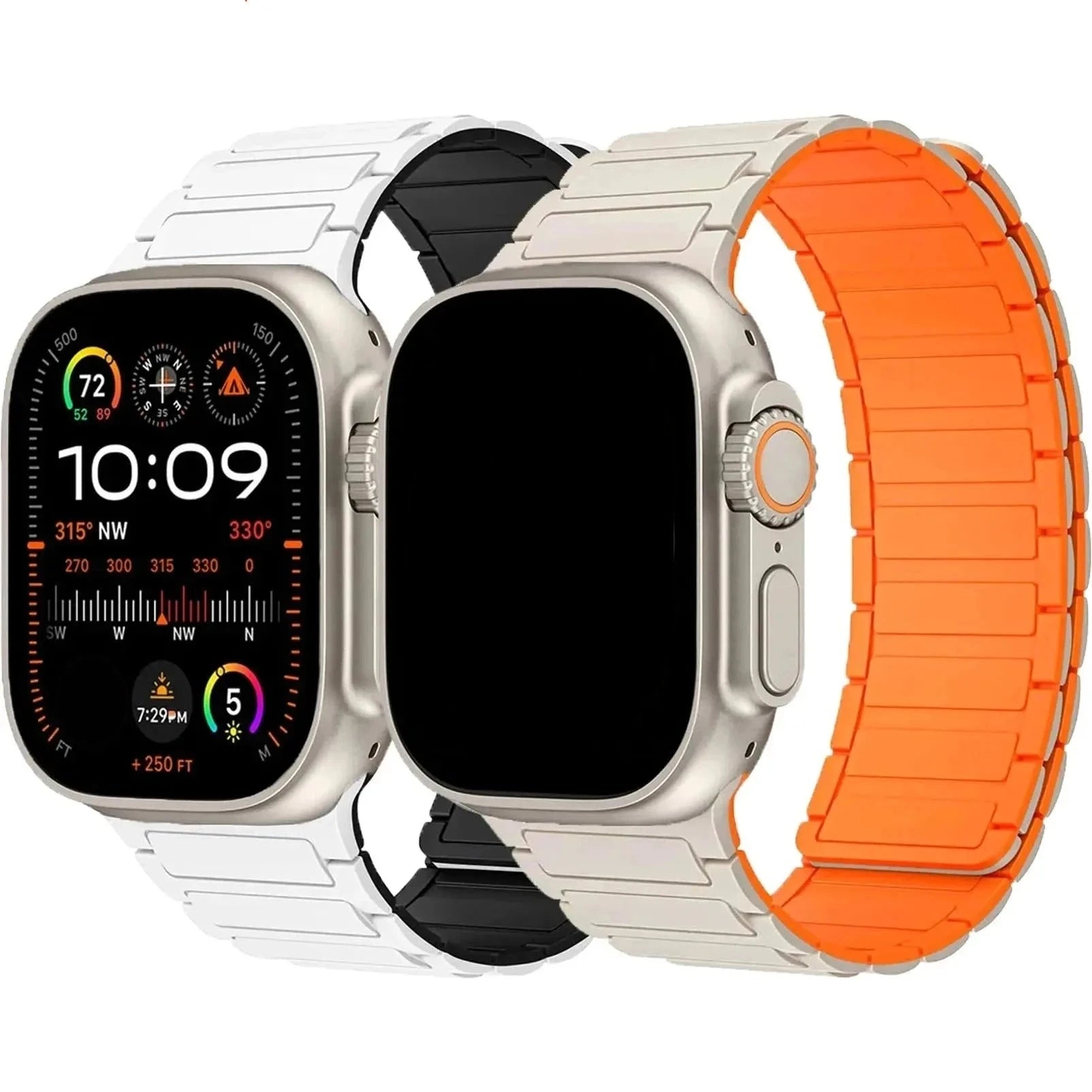 MagnaFlex Pro 2-Pack Magnetic Loop Bands for Apple Watch