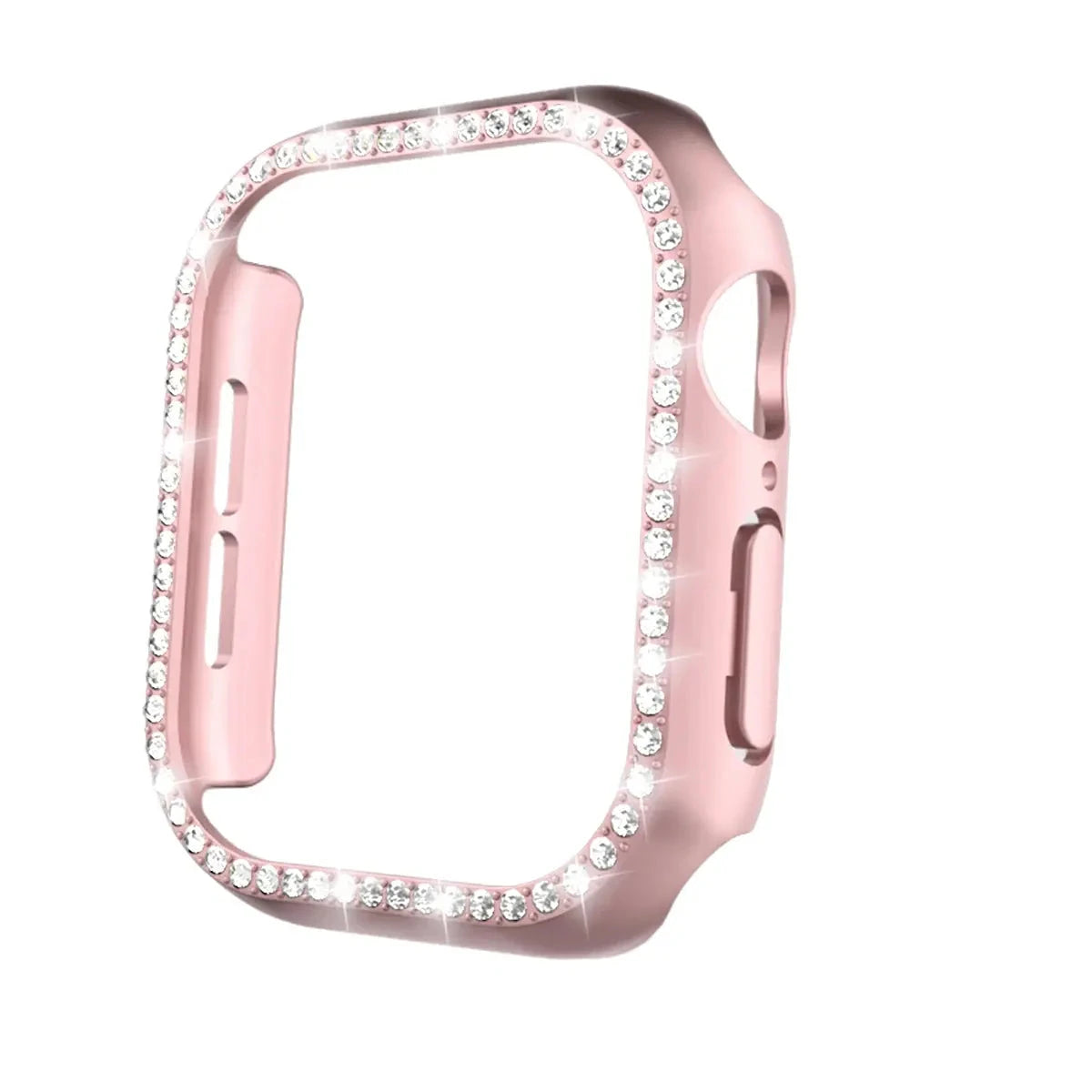 Glass+Diamond Cover For Apple Watch Case 46mm 42mm Bling Bumper Protector for iWatch series 10 46 42 mm WatchCase Pinnacle Luxuries