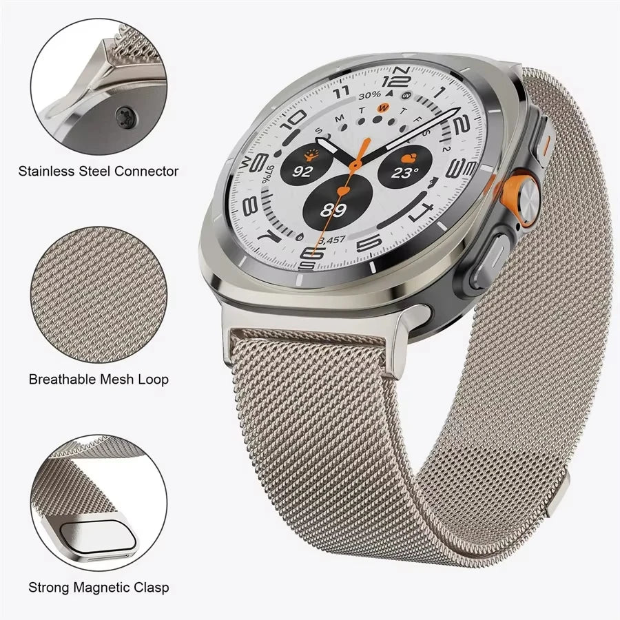 Titanium DuoFlex Band Set – The Ultimate 2-in-1 Upgrade for Samsung Galaxy Watch Ultra 47mm