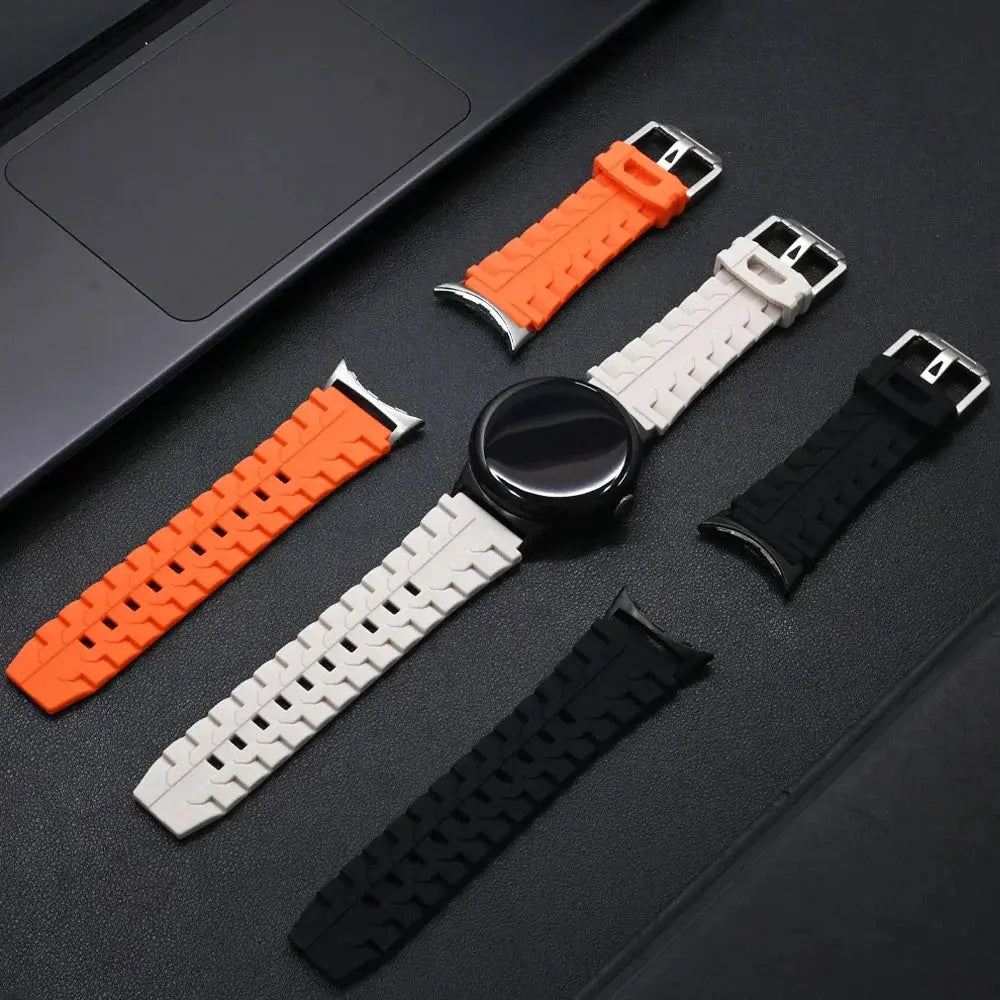 Soft Silicone Loop Strap for Google Pixel Watch 3 45mm Men Sports Band for Pixel 3 45mm Wristband Replaced Bracelet  Accessories Pinnacle Luxuries