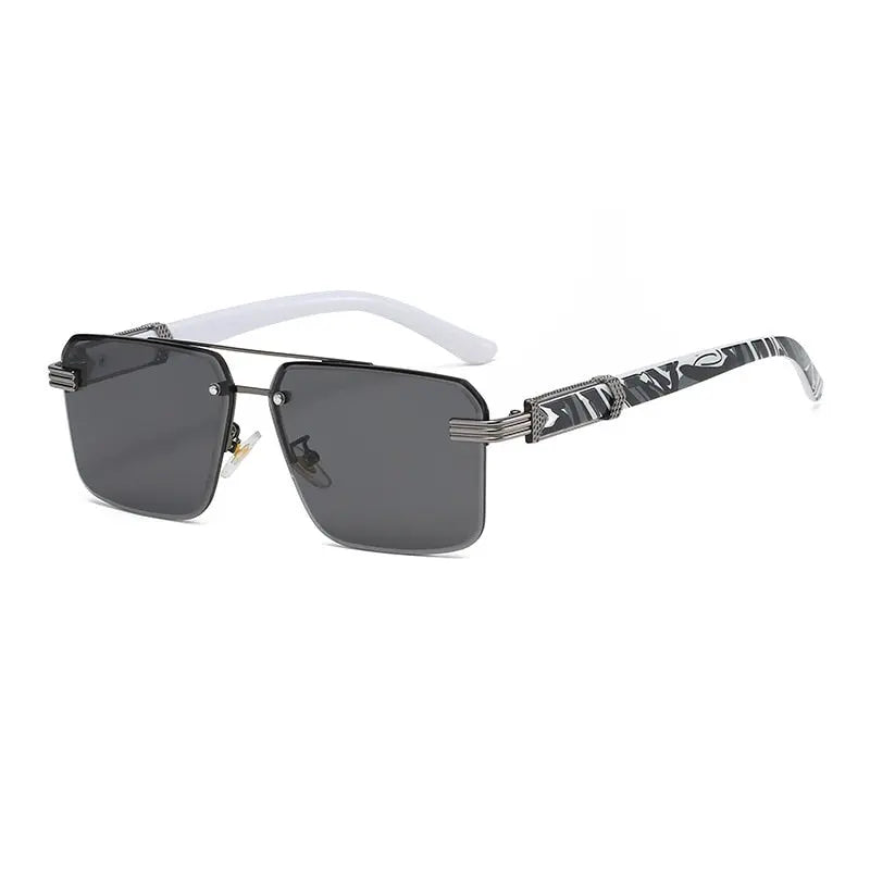 Pinnacle Vintage Small Square Marble Grain Women's Sunglasses - Pinnacle Luxuries