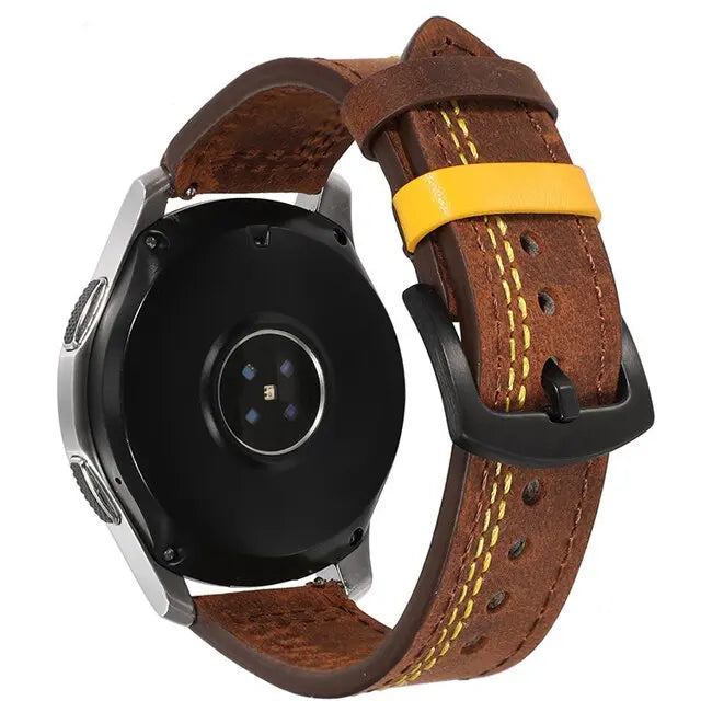 Pinnacle Premium Genuine Leather Smartwatch Band 20mm 22mm - Pinnacle Luxuries