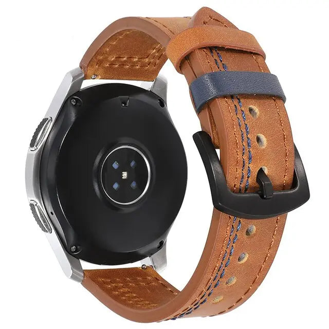 Pinnacle Premium Genuine Leather Smartwatch Band 20mm 22mm - Pinnacle Luxuries