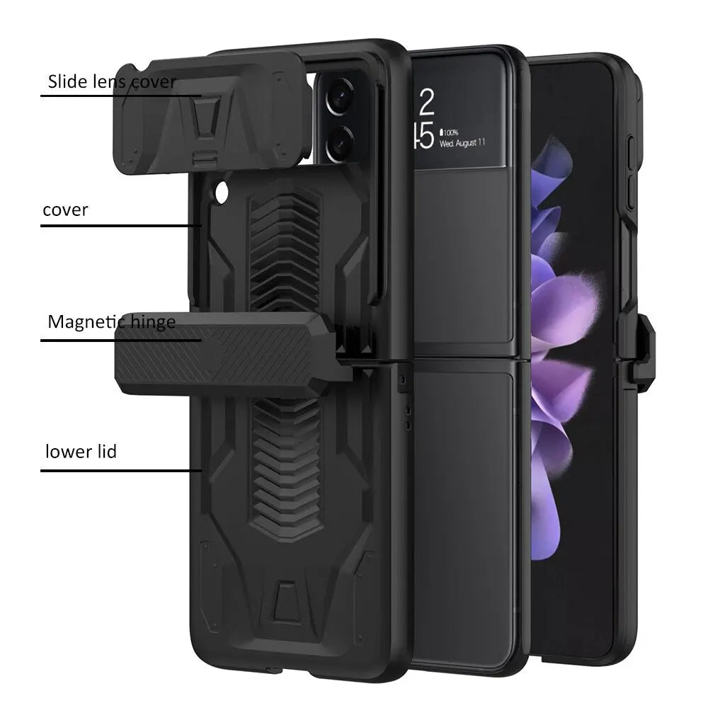 Stealth Rhino Armor Case For Samsung Galaxy Z Flip 3 Flip 4 - Pinnacle Luxuries