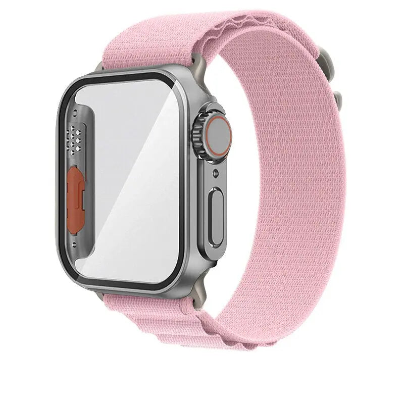 Ultimate Protection Bundle: Nylon Band and Case Screen Protector for Apple Watch - Pinnacle Luxuries