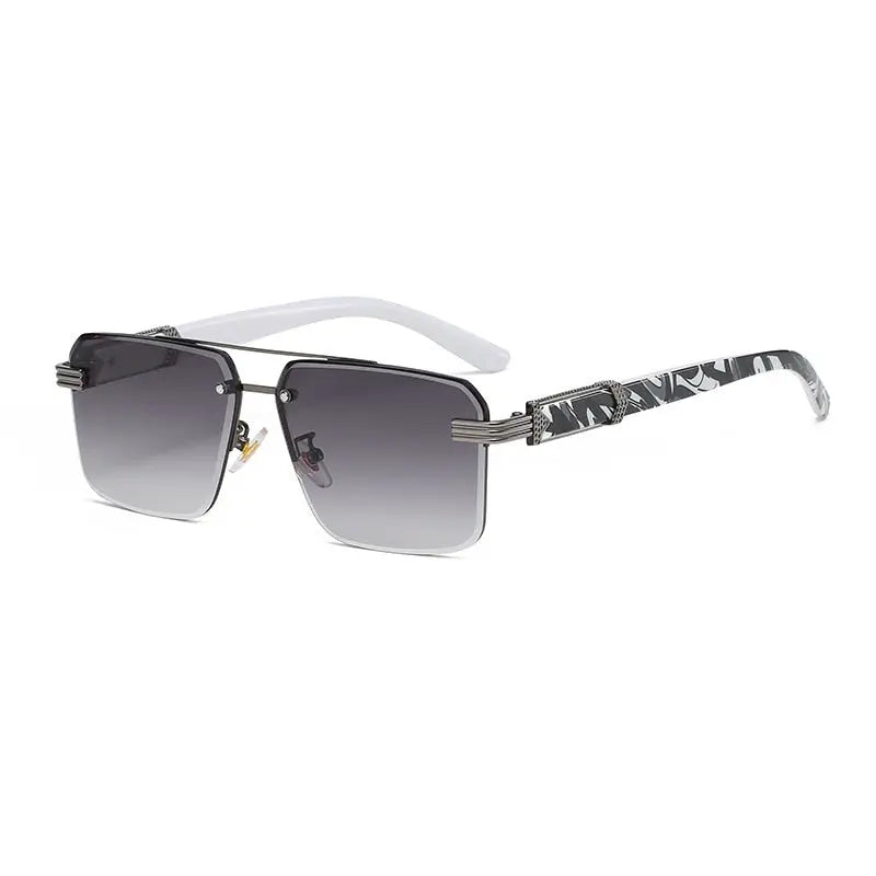 Pinnacle Vintage Small Square Marble Grain Women's Sunglasses - Pinnacle Luxuries