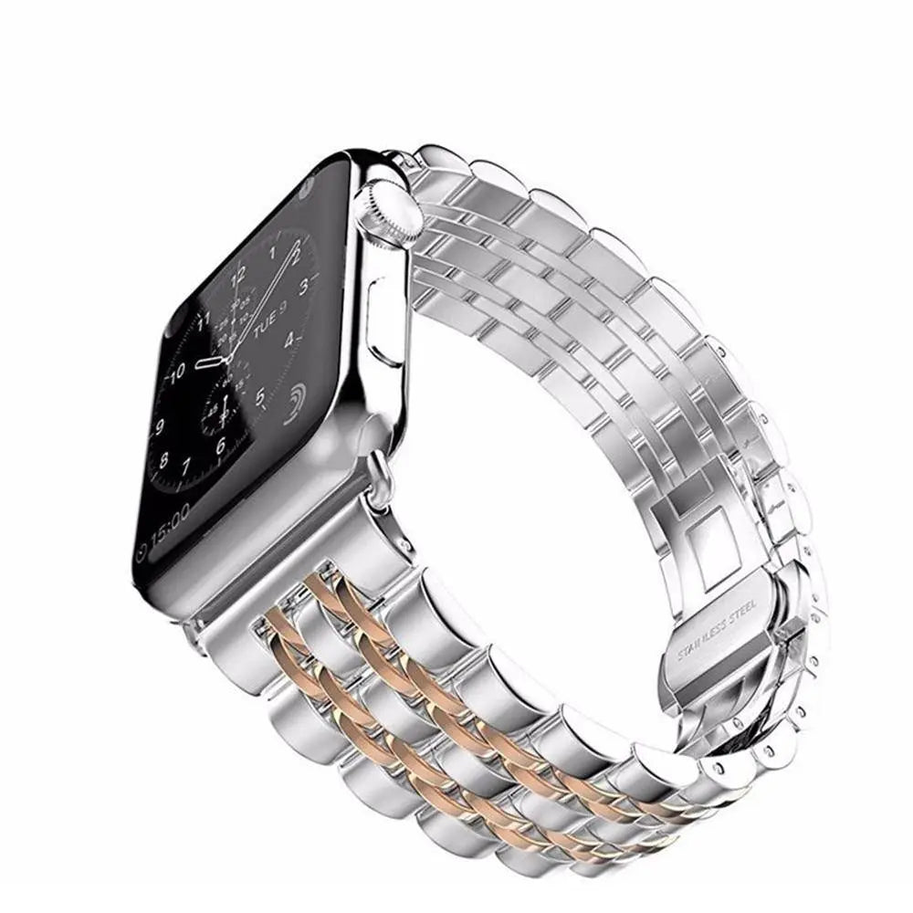 Ultimate Stainless Steel Apple Watch Band Case - Pinnacle Luxuries