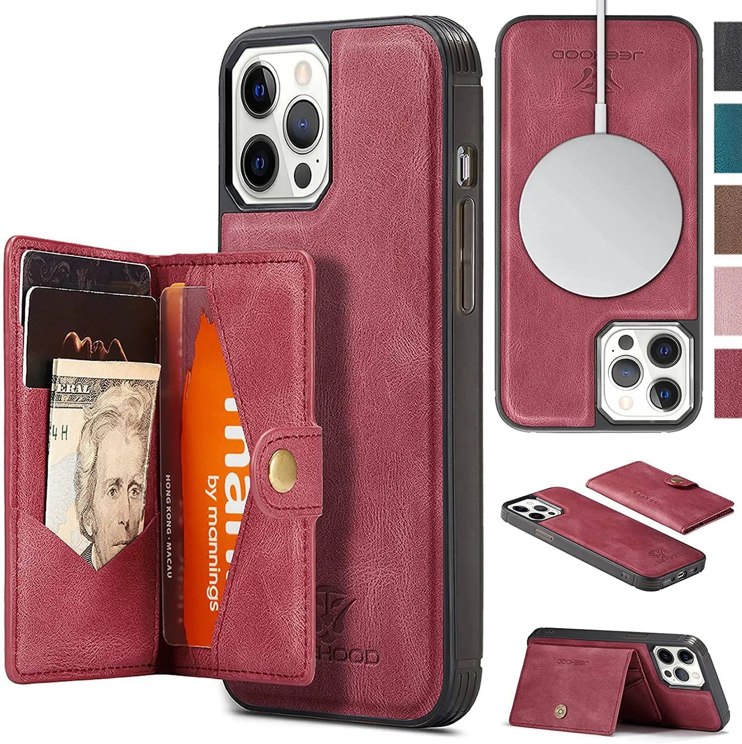 Pinnacle Leather Card Holder Case For iPhone 13 / 13 Pro / 13 Pro Max /13 Mini - Pinnacle Luxuries