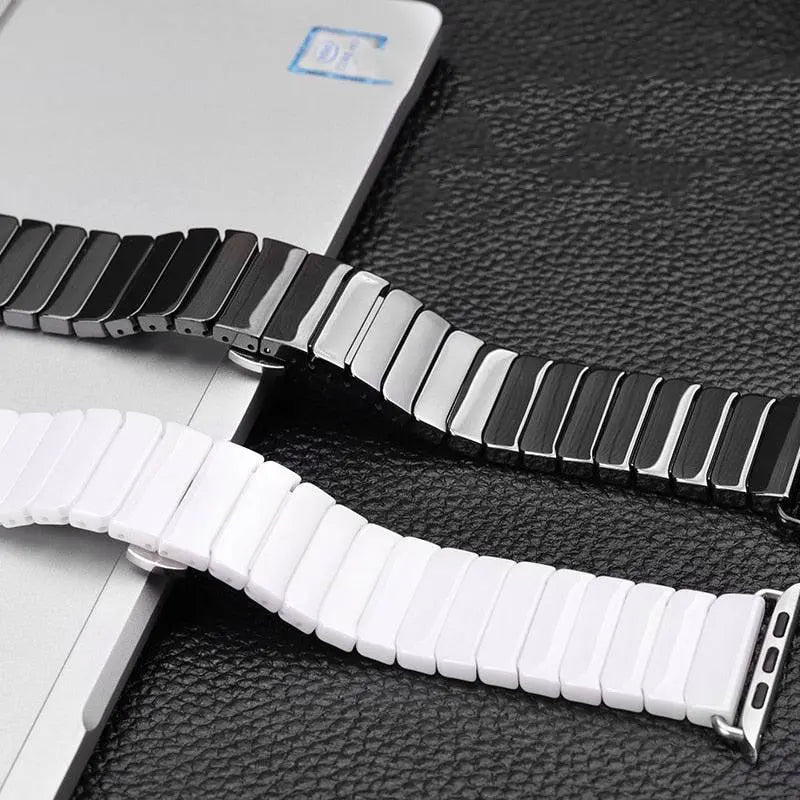 Custom Ceramic Link Band For Apple Watch Series 7 - Pinnacle Luxuries