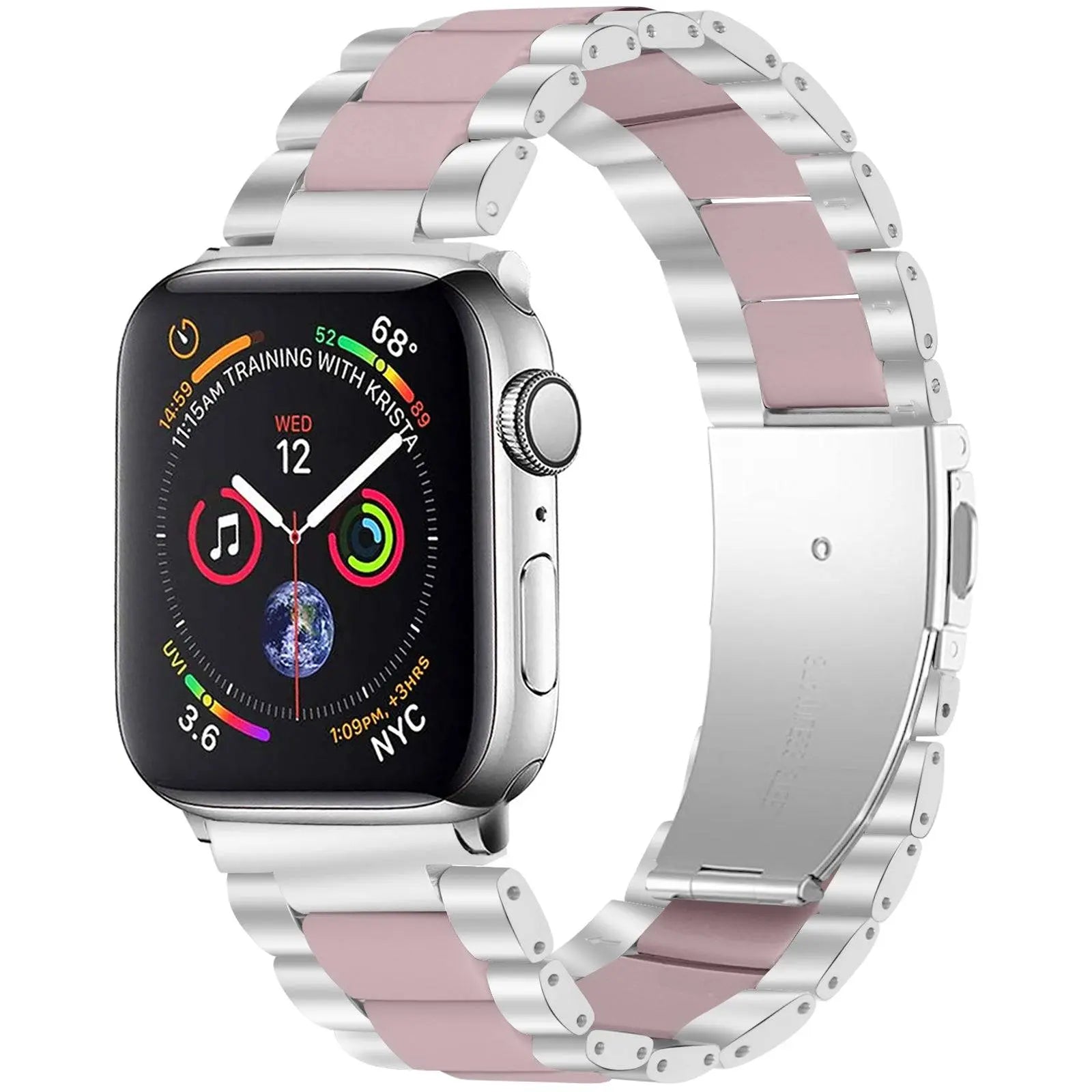 Stainless Steel Resin Band For Apple Watch Series 7 - Pinnacle Luxuries