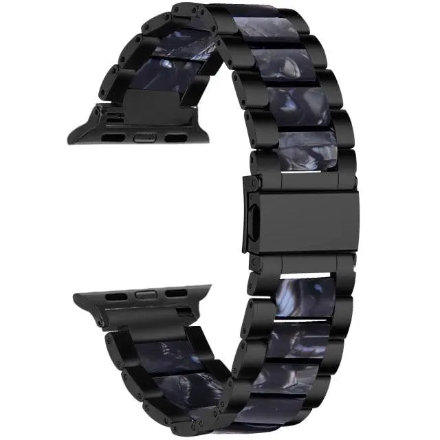 Stainless Steel Resin Band For Apple Watch Series 7 - Pinnacle Luxuries