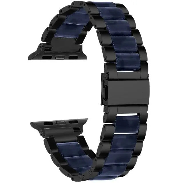 Stainless Steel Resin Band For Apple Watch Series 7 - Pinnacle Luxuries