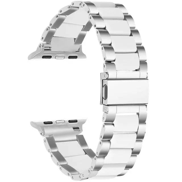 Stainless Steel Resin Band For Apple Watch Series 7 - Pinnacle Luxuries