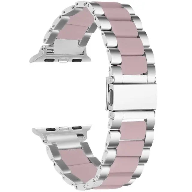 Stainless Steel Resin Band For Apple Watch Series 7 - Pinnacle Luxuries