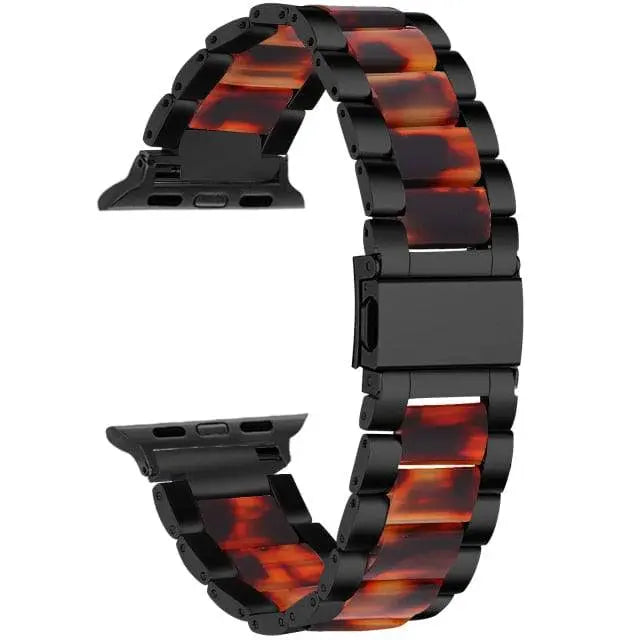 Stainless Steel Resin Band For Apple Watch Series 7 - Pinnacle Luxuries